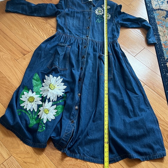 Studio Blue Floral Long Sleeve denim Dress - Picture 10 of 10